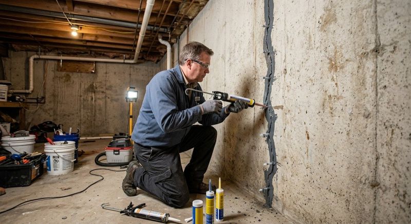 Basement Crack Repair in Fayette County, GA