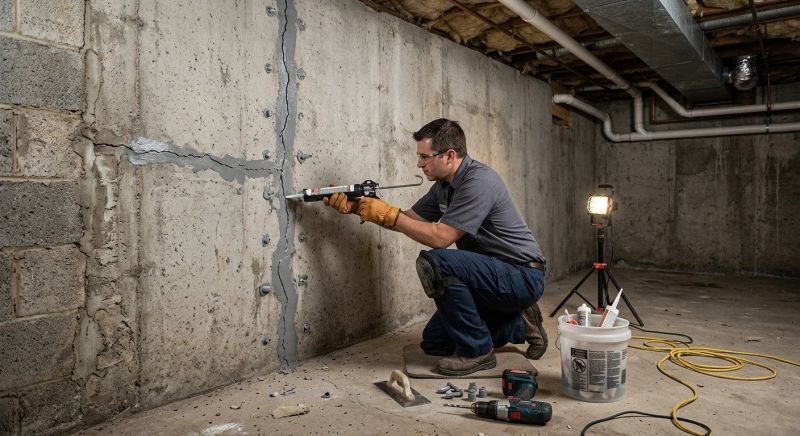 Basement Crack Repair in Fayette County, GA