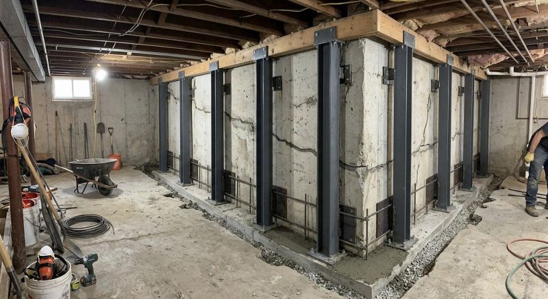 Basement Stabilization in Fayette County, GA