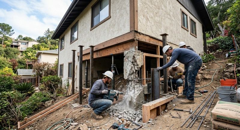 Concrete Foundation Repair in Ellenwood, GA