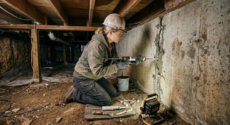 Cracked Foundation Repair in Fairburn, GA