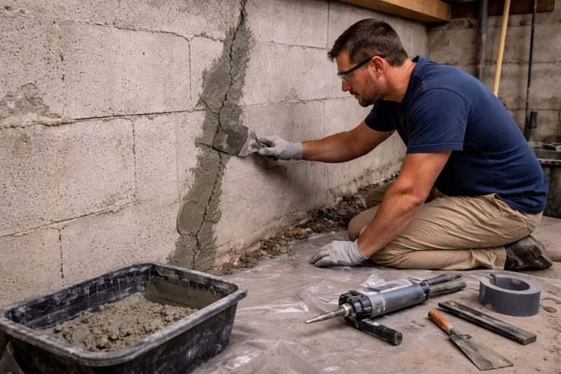 Foundation Crack Repair in Brooks, GA