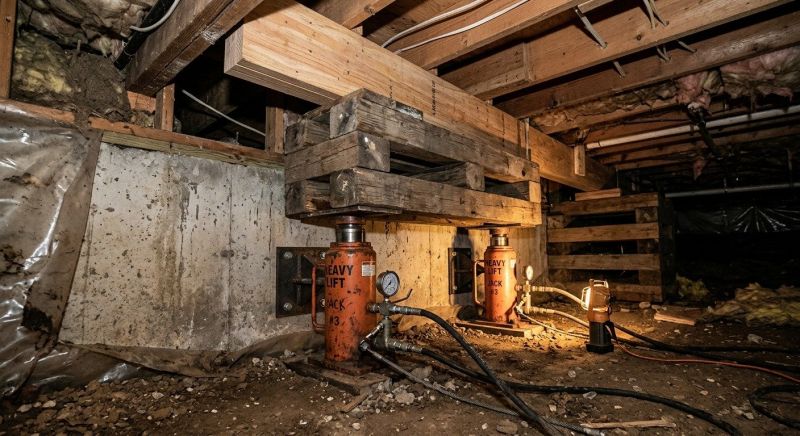 Foundation Jacking in Peachtree City, GA