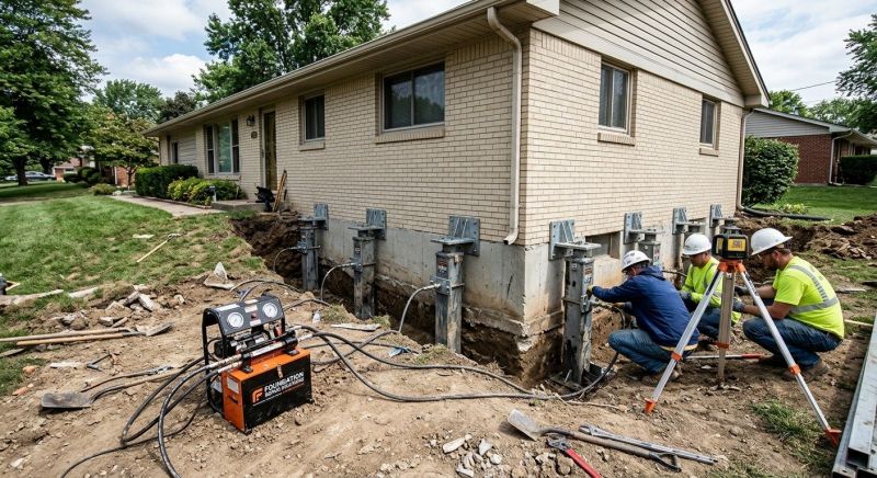 Foundation Pier Leveling in Fayette County, GA