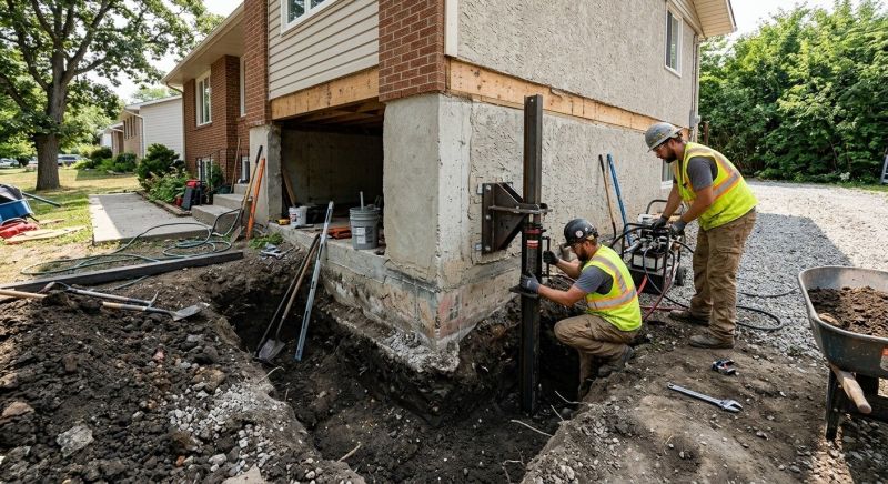 Foundation Pier Repair in Fayette County, GA