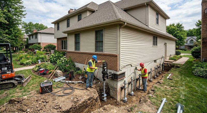 Helical Piers Installation in Fayette County, GA