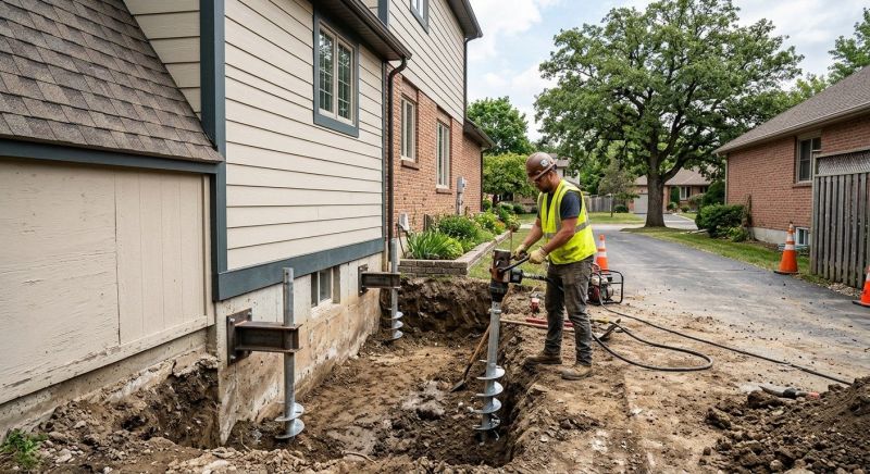 Helical Piers Installation in Fayette County, GA