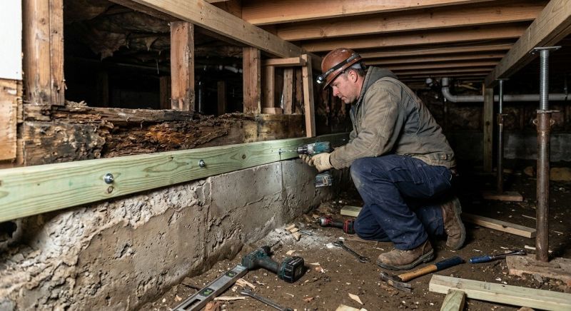 Sinking Foundation Repair in Douglasville, GA