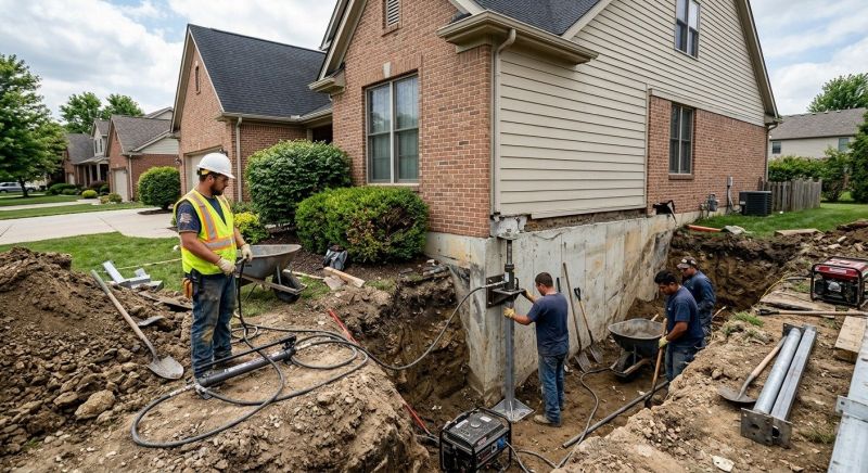 Sinking Foundation Repair in Douglasville, GA