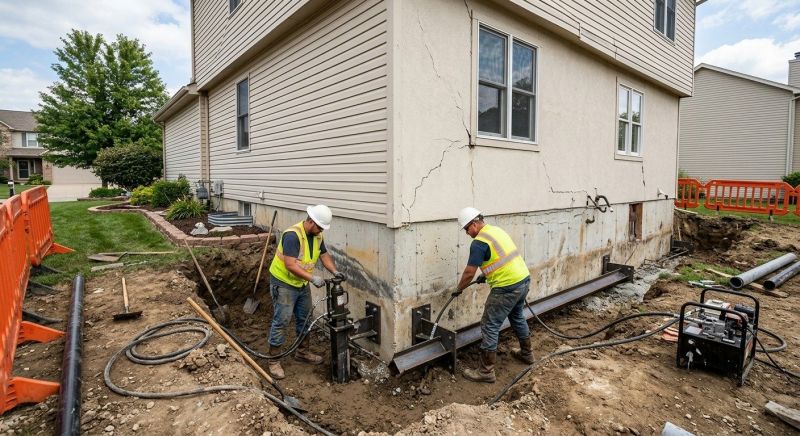 Sinking Foundation Repair in Fairburn, GA