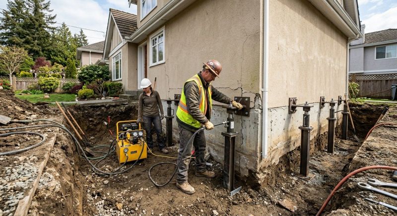 Sinking Foundation Repair in Fayette County, GA