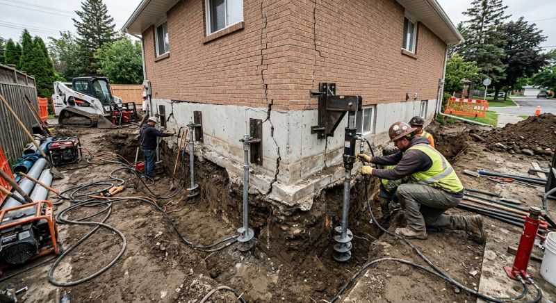 Sinking Foundation Repair in Sharpsburg, GA